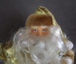 Mikołaj w Złotej Szacie Dekoracja Świąteczna 30X20CM