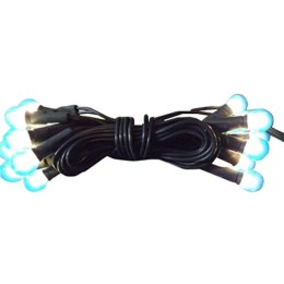 Niebieskie Perłowe Lampki Choinkowe 20L na Zielonym Kablu, 1.4m, 220V-240V, Do Użytku Wewnętrznego