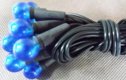 Niebieskie Perłowe Lampki Choinkowe 20L na Zielonym Kablu, 1.4m, 220V-240V, Do Użytku Wewnętrznego