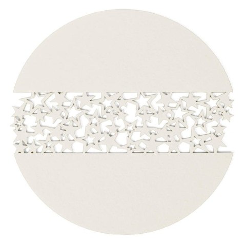 Okrągła Serweta Filcowa Koloru Kremowego o Średnicy 30cm