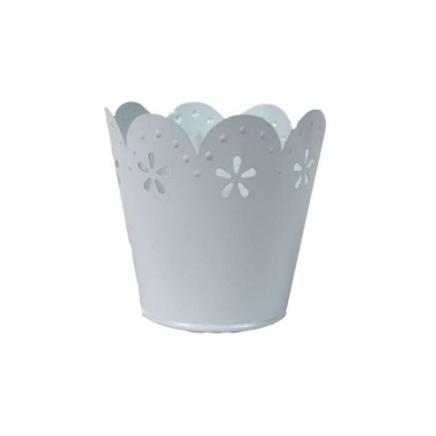 Osłonka Vintage na Rośliny i Zioła z Aluminiowej Koronki