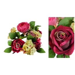 Romantyczny Wianek z Piwonią w Delikatnych Odcieniach Różu