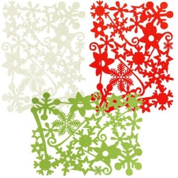 Serweta filcowa prostokątna kształty w kolorze zielonym