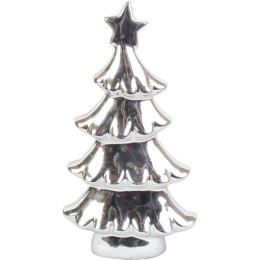 Srebrna Figurka Choinki Ceramicznej o Wysokości 24 cm