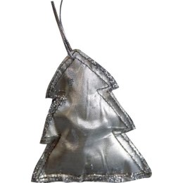 Srebrna Zawieszka w Kształcie Choinki z Materiału 9x8cm