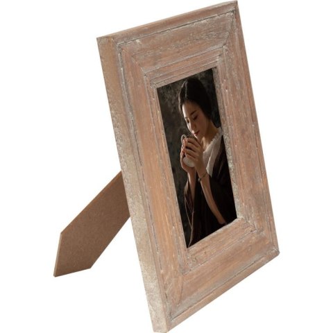 Stylowa Drewniana Ramka na Zdjęcie 21x17cm w Nowoczesnym Stylu - Jasny Brąz