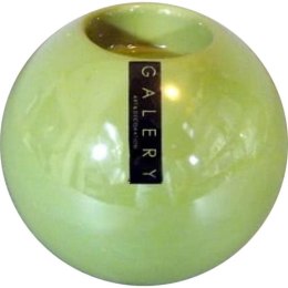 Świecznik ceramiczny w kolorze oliwkowym 11x11x10 cm