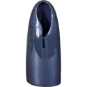 Wazon ceramiczny w kolorze niebieskim duży 16x8x37 cm
