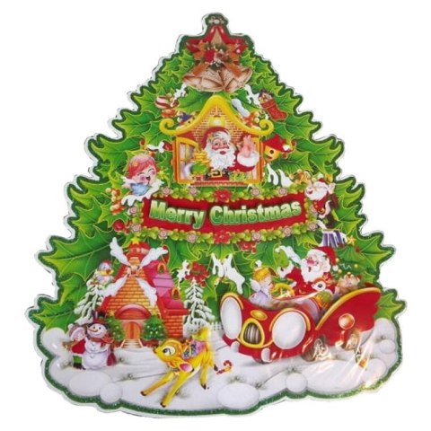 Zawieszka choinkowa z papieru o wymiarach 40x36cm