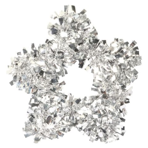 Zawieszka gwiazda z folii srebrnej