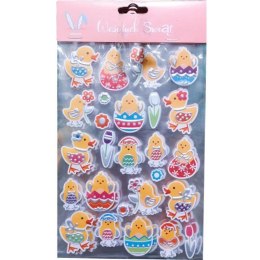 Zestaw 25 naklejek Wielkanocnych