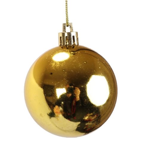 Zestaw 4 bombek plastikowych 6 cm