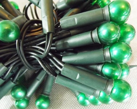 Zielone Perłowe Lampki Choinkowe 100L Zestaw na Zielonym Kablu, 6m, 220-240V Do Użycia w Środku