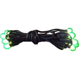 Zielone Perłowe Lampki Choinkowe 20L na Zielonym Kablu 1.4m 220V-240V Do Użycia Wewnętrznego