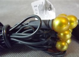 Żółte Perłowe Lampki Choinkowe 20L na Zielonym Kablu 1.4m, 220V-240V Do Użytku Wewnętrznego