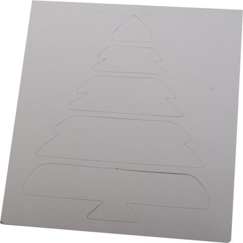 Biały szablon dekoracyjny na okno na 10 obrazów