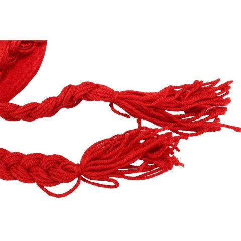 Czapka Kibica Polski z Warkoczami w Kolorach Biało-Czerwonym