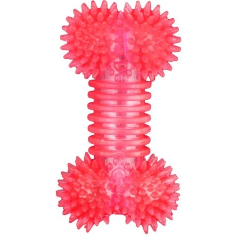 Czerwony Gryzak dla Psa w Kształcie Kości z Bezpiecznej Gumy