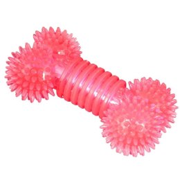 Czerwony Gryzak dla Psa w Kształcie Kości z Bezpiecznej Gumy