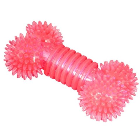 Czerwony Gryzak dla Psa w Kształcie Kości z Bezpiecznej Gumy