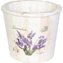 Dekoracyjne Wiaderko Lawendowe Białe 16 cm