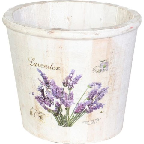 Dekoracyjne Wiaderko Lawendowe Białe 16 cm