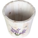 Dekoracyjne Wiaderko Lawendowe Białe 16 cm