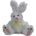 Dekoracyjny Wielkanocny Pluszowy Zajączek Biały
