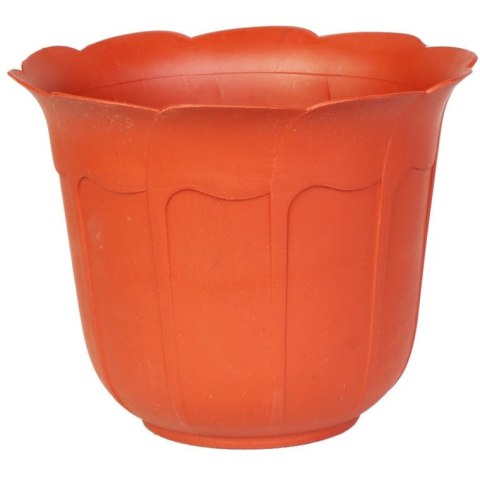 Doniczka Ogrodowa Kształt Kwiatu 18cm - Kolor Ceglany