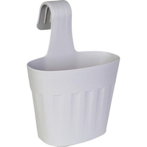 Doniczka balkonowa ochronna przed promieniowaniem UV, szara 34x27 cm