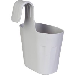 Doniczka balkonowa ochronna przed promieniowaniem UV, szara 34x27 cm