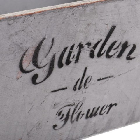 Drewniana Mini Osłonka na Kwiaty Garden z Uchwytami ze Sznura