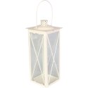 Elegancka Latarnia Metalowa o Wysokości 50cm z Otwieranym Wiekiem