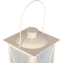 Elegancka Latarnia Metalowa o Wysokości 50cm z Otwieranym Wiekiem