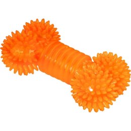 Gryzak dla psa Pomarańczowa kość z bezpiecznej gumy