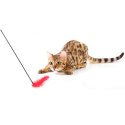 Interaktywna Zabawka dla Kota z Dzwoneczkiem i Czerwonymi Piórkami