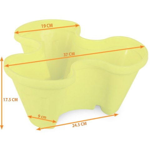 Kaskadowa Donica do Roślin Zielona, Odporna na Warunki Atmosferyczne