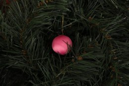 Komplet 12 Różowych Satynowych Bombek Jedwabnych o Średnicy 2 cm