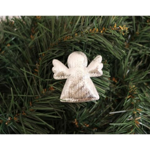 Komplet 6 Srebrnych Naklejek Aniołków o Wielkości 4 cm