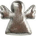Komplet 6 Srebrnych Naklejek Aniołków o Wielkości 4 cm