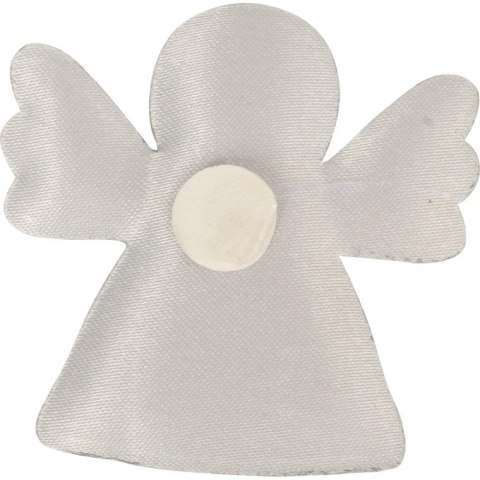 Komplet 6 Srebrnych Naklejek Aniołków o Wielkości 4 cm