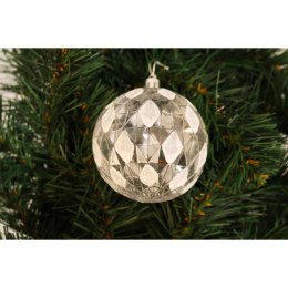 Komplet 6 bombek plastikowych 8 cm przeźroczystych