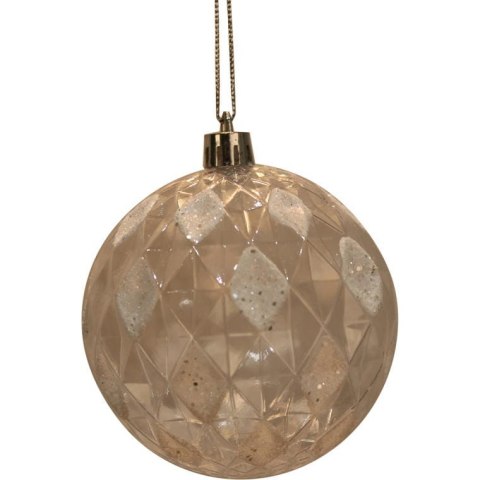 Komplet 6 bombek plastikowych 8 cm przeźroczystych