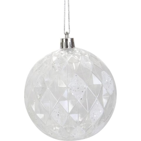 Komplet 6 bombek plastikowych 8 cm przeźroczystych