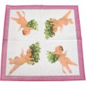 Komplet Świątecznych Serwetek Papierowych z Motywem Anioła i Choinki
