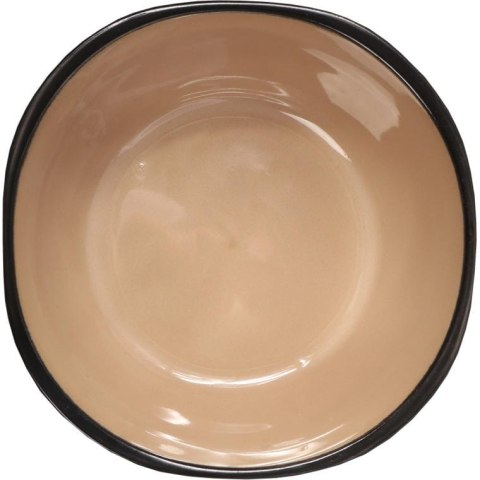 Komplet Zastawy Stołowej w Odcieniach Brązu i Beżu do Jadalni, Bezpieczna w Zmywarce i Mikrofali