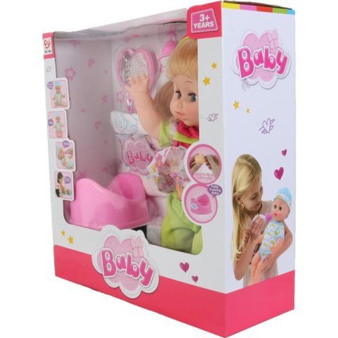 Kompletny zestaw z laleczką Mała Mama: z nocnikiem i akcesoriami pielęgnacyjnymi.