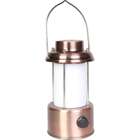 Latarnia biwakowa Retro II z uchwytem, zasilana 4 bateryjkami AA