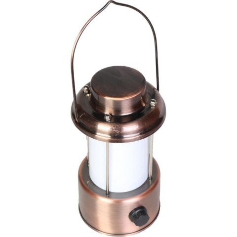 Latarnia biwakowa Retro II z uchwytem, zasilana 4 bateryjkami AA