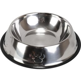 Metalowa Miska dla Psa z Antypoślizgowym Dnem i Wzorem Łapki, 500 ml